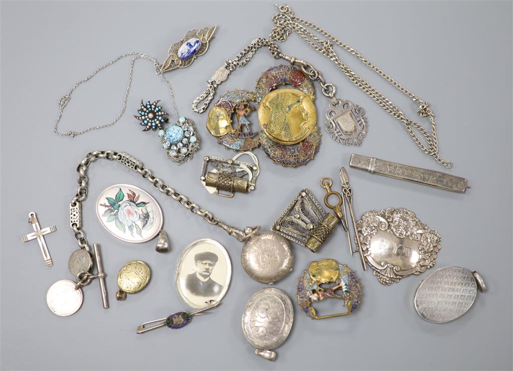 Mixed silver and jewellery etc